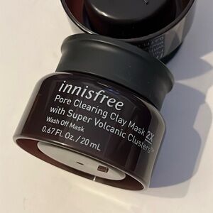 NEW Innisfree Pore Clearing Clay Mask 2X w/ Super Volcanic Clusters travel size